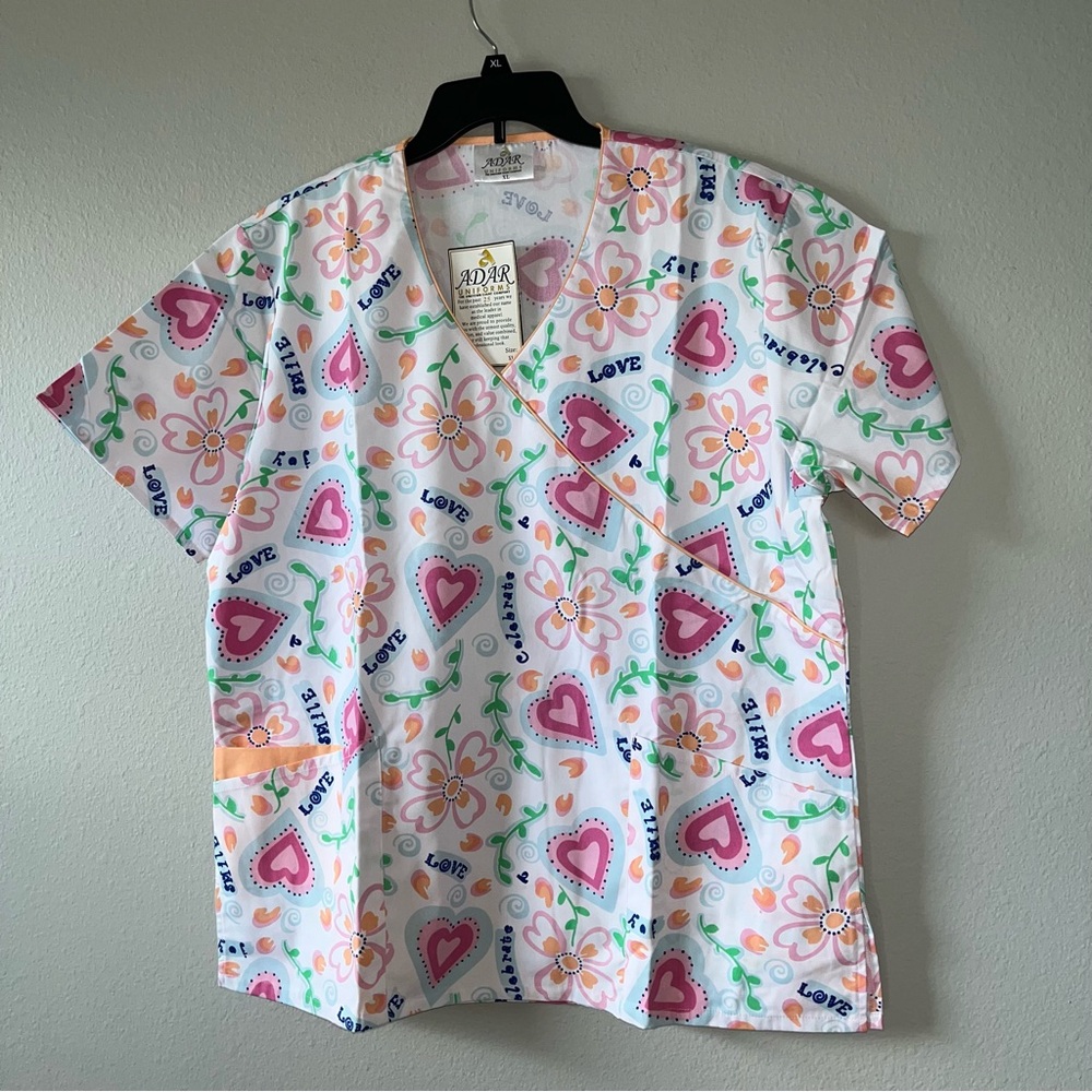 Adar Pullover Scrub Top Size XL